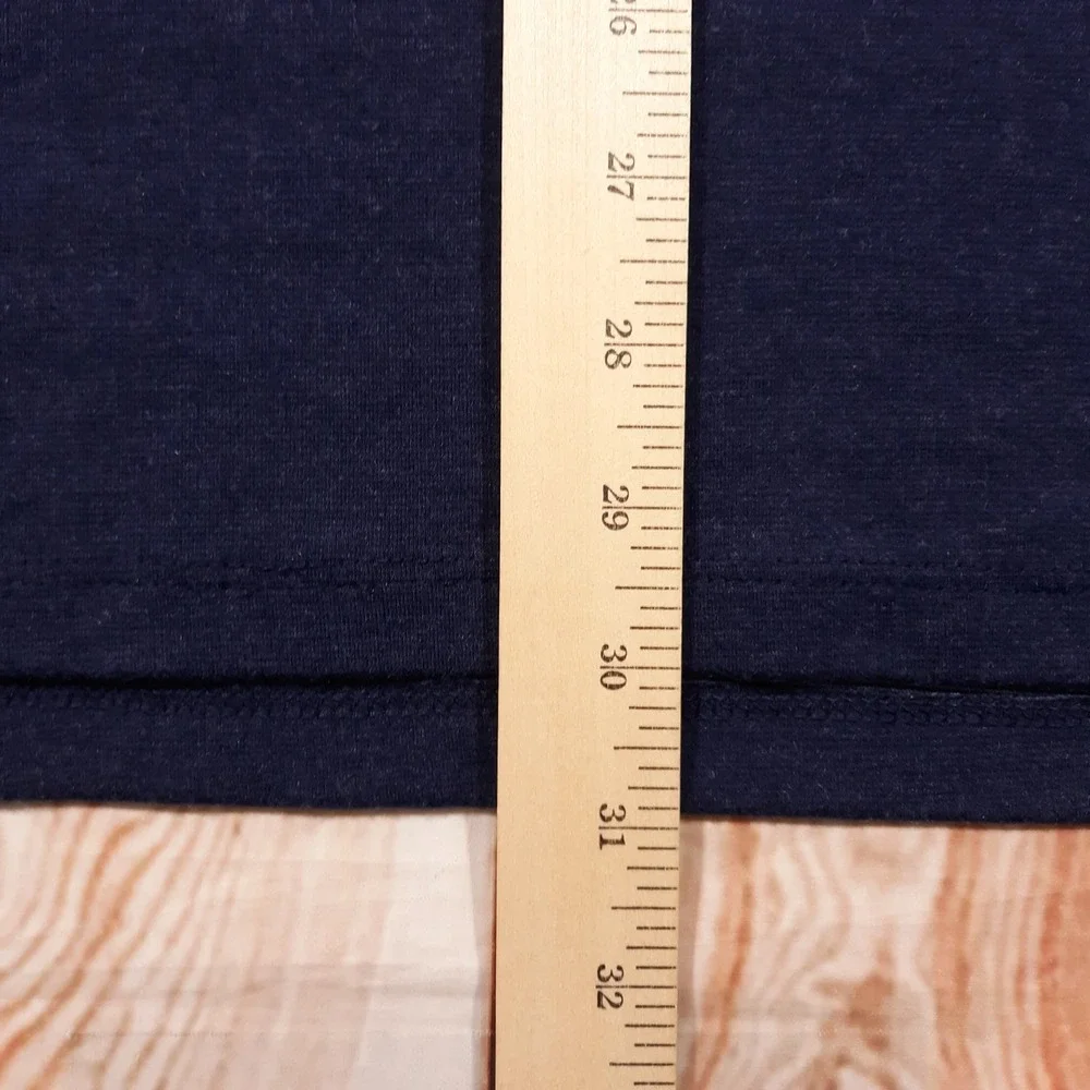 Mizzen + Main Sweater Mens 2XL Trim Fit Pullover 1/4 Zip Blue Made In USA